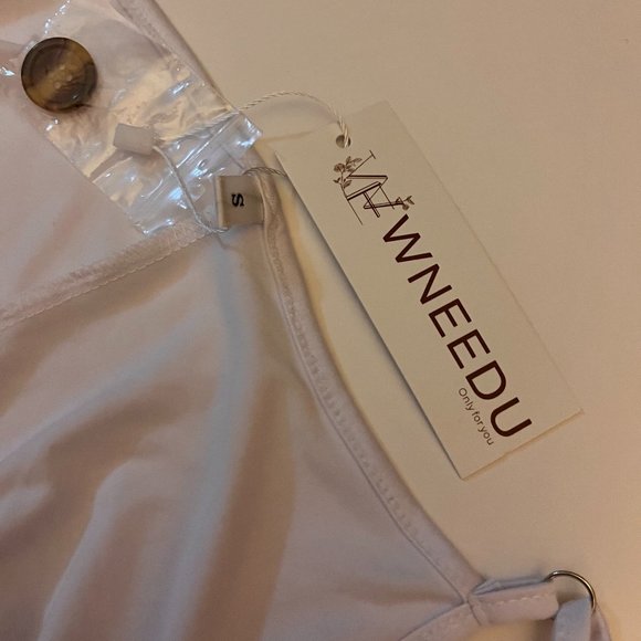 NWT Spaghetti Strap Button Down V Neck Flowy Dress With Pockets S - Picture 7 of 9